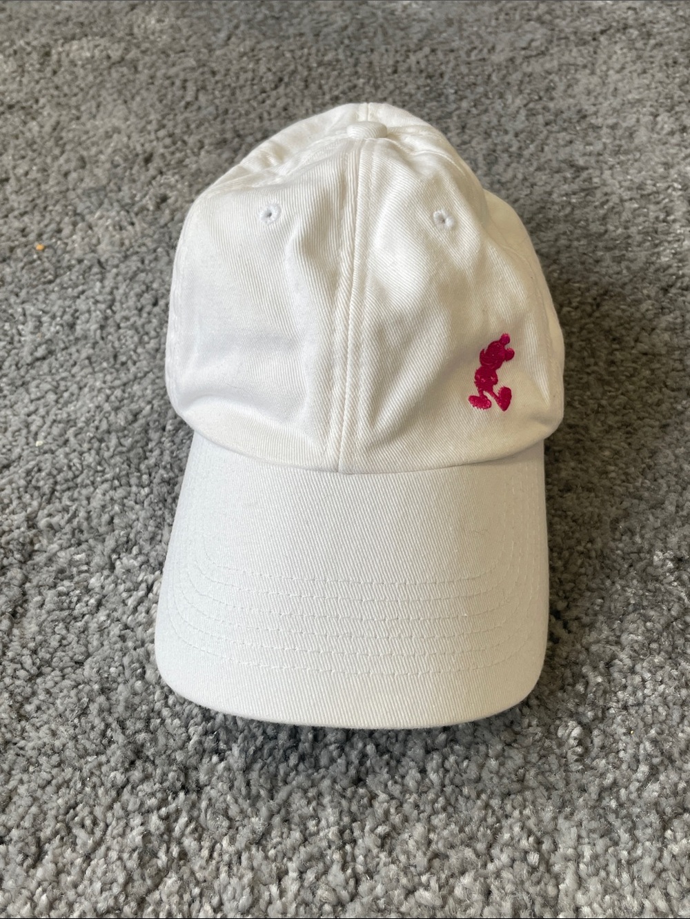 EC Disney Parks Mickey Mouse Adjustable Baseball Hat - White